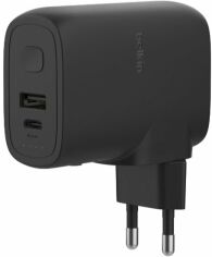 Акція на Belkin Wall Charger USB+USB-C 25W/Power Bank 5000mAh Black (BPZ003BT1MBK-B6) від Stylus