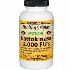 Акція на Healthy Origins Nattokinase 2000 FU's 100 mg Наттокиназа 180 капсул від Stylus