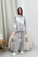 Акція на Штаны вязаные Vibe Cotton Art Knit серый S від Podushka