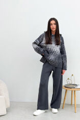 Акція на Штаны вязаные Vibe Cotton Art Knit графит XL від Podushka