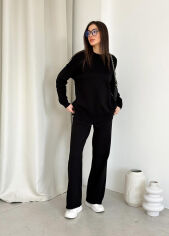 Акція на Брюки вязаные Katrin Art Knit черные L/XL від Podushka