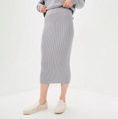 Акція на Юбка вязаная Katrin серая Art Knit S/M від Podushka