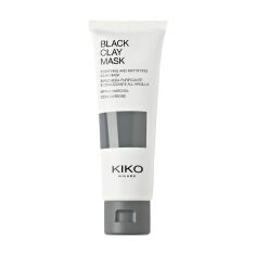 Акція на Очищувальна матувальна маска для обличчя Kiko Milano Black Clay Mask з вугіллям і чорною глиною, 50 мл від Eva