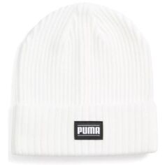 Акція на Шапка Puma Ribbed Classic Cuff Beanie 024038-06 Adult белая від MOYO