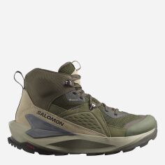 Акція на Чоловічі черевики для трекінгу з Gore-Tex Salomon Elixir Mid Gtx L47697800 46 (11.5US/11UK) 29.5 см Зелені від Rozetka