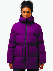 Акція на Пуховик зимовий короткий жіночий Jack Wolfskin Kirschallee JKT W A60213_I0082 L Темно-фіолетовий від Rozetka