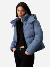 Акція на Куртка зимова коротка жіноча Calvin Klein J20J224119-CDO XS Блакитна від Rozetka