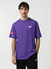 Акція на Футболка бавовняна довга чоловіча The North Face NF0A89FYNL41 XL Фіолетова від Rozetka