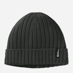 Акція на Шапка Jack Wolfskin Rib Knit Beanie 1907122-4136 One Size Зелена від Rozetka