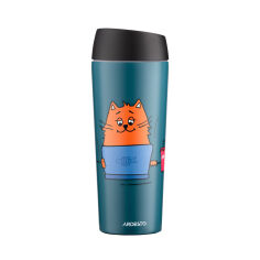 Акція на Термокружка 450 мл Coffee time Red Cat Ardesto AR2645CG синяя від Podushka