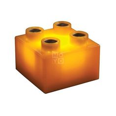 Акция на Конструктор Light Stax с LED подсветкой Junior оранжевый 1 эл. 2х2 (LS-S11909-OG) от MOYO