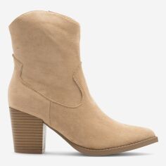 Акція на Жіночі ботильйони DeeZee MILLIE LS5637-07 41 27.7 см Бежеві від Rozetka