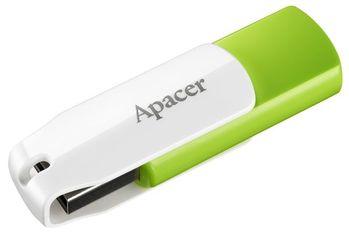 Акция на Накопитель USB 2.0 APACER AH335 32GB Green/White (AP32GAH335G-1) от MOYO