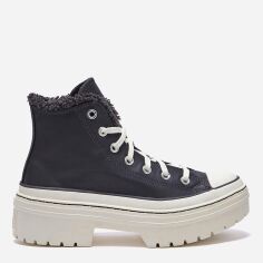 Акція на Жіночі зимові черевики низькі Converse Ctas Lugged Heel Hi A10152C 37.5 (7US) 24 см Сірі від Rozetka