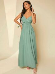Акція на Сукня вечірня довга літня жіноча SHEIN GD-00085661 L М'ятна від Rozetka