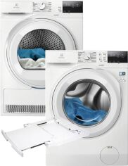Акція на Пральна машина повногабаритна Electrolux 600 SensiCare EW6F2281U + Сушильний автомат Electrolux EW6D283YU + З'єднувальна планка Electrolux E1WYHSK1 (комплект) від Rozetka