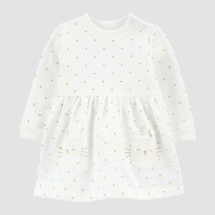 Акція на Дитяче плаття для дівчинки Carter's 1R546710 72-76 см Молочне від Rozetka
