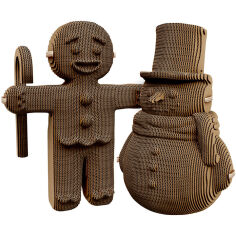 Акція на 3D пазл Cartonic Gingerbread man and Snowman (CARTGINGER) від Будинок іграшок