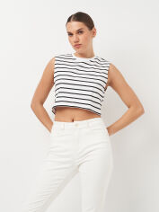 Акція на Футболка жіноча Zara 2335/163 XL Біла від Rozetka