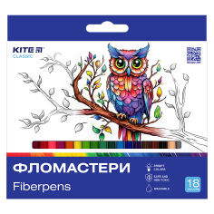 Акція на Фломастеры 18 цветов Classic Kite K-448 від Podushka