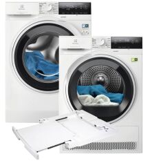 Акція на Пральна машина Electrolux EW6F3494ACU + Сушильний автомат Electrolux EW7D394UU + Сполучна планка Electrolux E1WYHSK1 (комплект) від Rozetka