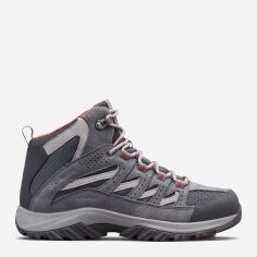 Акція на Жіночі черевики низькі Columbia Crestwood Mid Waterproof 2099861053 39.5 (8.5US) Графітові від Rozetka