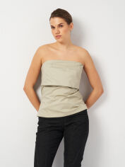 Акція на Футболка жіноча Zara 2631/210 XXL Світло-бежева від Rozetka