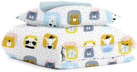 Акція на Комплект постільної білизни Cosas Animals Color Light Blue 160х220 см від Rozetka
