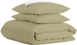 Акція на Комплект постільної білизни Cosas Сімейний 2х160х220 Ranfors Olive White від Rozetka