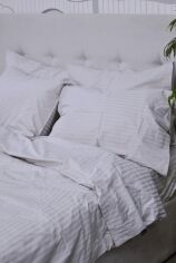 Акція на Комплект постільної білизни Delight Євро 200х220 см Luxury Grey Страйп-сатин (Stripe_satin_grey_2,5) від Rozetka