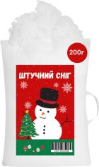 Акція на Сніг штучний IDEIA антиалергенний 200 г у вигляді пухнастих кульок для декору наповнювач для подушок холлофайбер від Rozetka