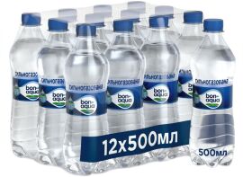 Акція на Упаковка мінеральної газованої води BonAqua газована 0.5 л х 12 шт від Rozetka