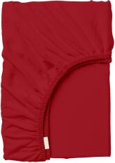 Акція на Простирадло на резинці Cosas 180x200+25 см Burgundy ранфорс від Rozetka