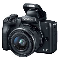 Акція на Фотоаппарат CANON EOS M50 + 15-45mm IS STM Black (2680C060) від MOYO