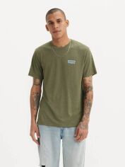 Акція на Футболка бавовняна довга чоловіча Levi's Graphic Crewneck 224911615 M Зелена з принтом від Rozetka