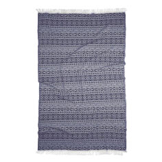 Акція на Полотенце пляжное Pestemal Nordic Barine Indigo синее 90х160 см від Podushka