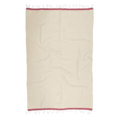 Акція на Полотенце пляжное Pestemal Basak Barine Beige Marsala бежевый марсала 95х165 см від Podushka