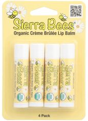 Акція на Набір органічних бальзамів для губ Sierra Bees Organic Creme Brulee Lip Balms 4 шт по 4.25 г від Rozetka
