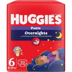 Акція на Подгузники-трусики Huggies Overnights Pants 6 15-25 кг 22 шт від MOYO