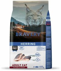 Акція на Сухой корм Bravery Herring Adult Cat Sterilized для стерилизованных кошек с сельдью 600 г (0722 Br Herr Ster 600 GR) від Stylus