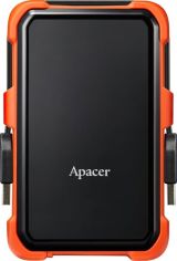 Акція на Жесткий диск APACER 1TB 2.5" USB 3.1 AC630 Black/Orange (AP1TBAC630T-1) від MOYO