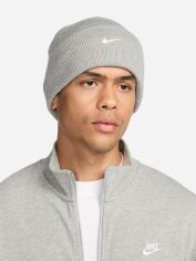Акція на Шапка Nike HF0187-063 One Size Сіра від Rozetka