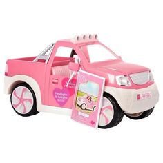 Акция на Транспорт для кукол LORI Джип розовый с FM радио (LO37033Z) от MOYO