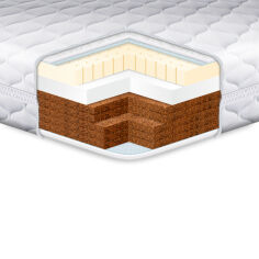 Акція на Детский матрас Kiddy Mega Latex-Cocos Eurosleep нестандартный , цена за м.кв. від Podushka