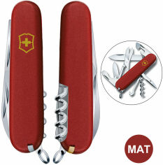 Акція на Victorinox Climber Mat красный матовый лак с желт. лого (Vx13703_M0008p) від Stylus