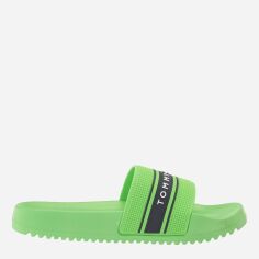 Акція на Чоловічі шльопанці для пляжу Tommy Hilfiger 670518076 44-44.5 Зелені від Rozetka