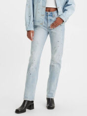 Акція на Джинси жіночі Levi`s 501 Original Fit Studded 869211747 W28L30 Блакитні від Rozetka