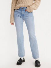 Акція на Джинси жіночі Levi`s Middy Bootcut 933557052 W28L31 Блакитні від Rozetka