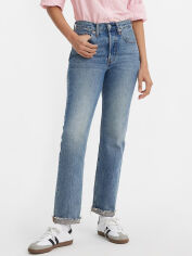 Акція на Джинси Slim Fit жіночі Levi`s 501 Original Fit Transitional 680140671 W25L30 Сині від Rozetka
