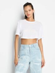 Акція на Футболка жіноча Armani Exchange 932710728 M Біла від Rozetka